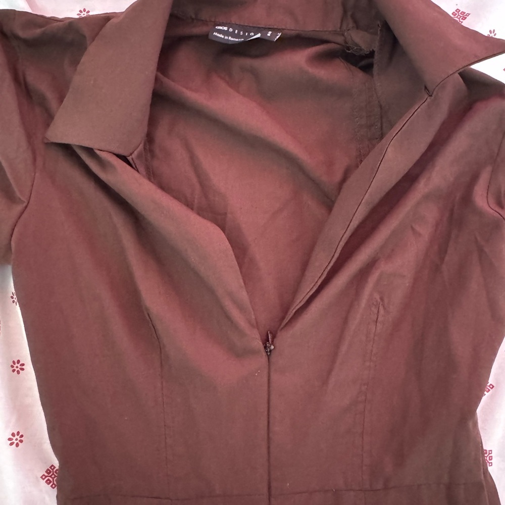 Brown dress short